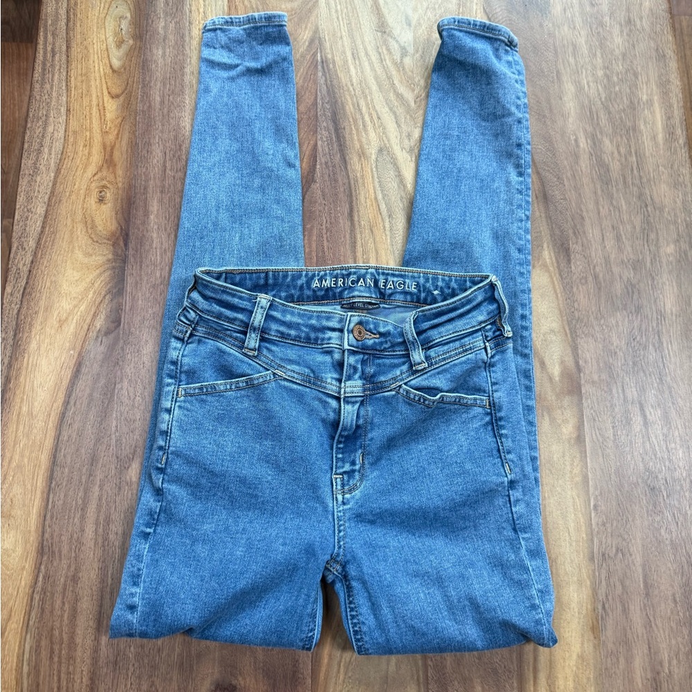 American Eagle Outfitters Women's Classic Blue Skinny Jeans